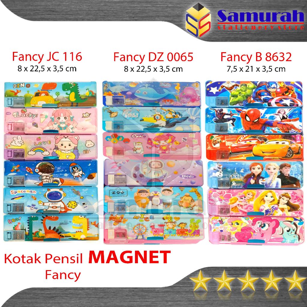 

Kotak Pensil Magnet Motif Lucu Anak JC 116 / Pencil Case Plastic Varian Fancy DZ 0065 / Tempat Pensil B 8632