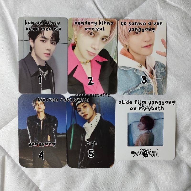 [ready stock] photocard official wayv slide film yangyang ten tincase resonance // yangyang tc sanri