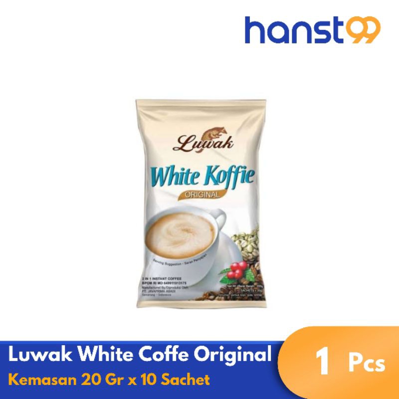 

Luwak White Coffe 1 renteng isi 10 sachet