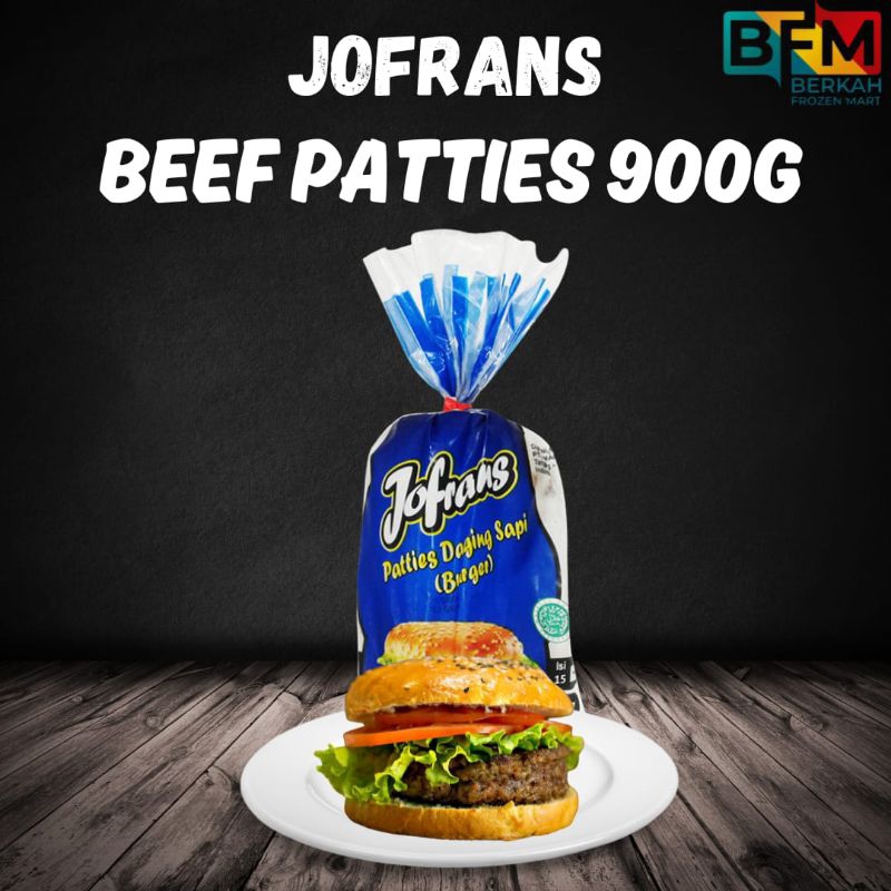 

Jofrans Beef Patties 360gr/Jofrans Beef Patties 900g