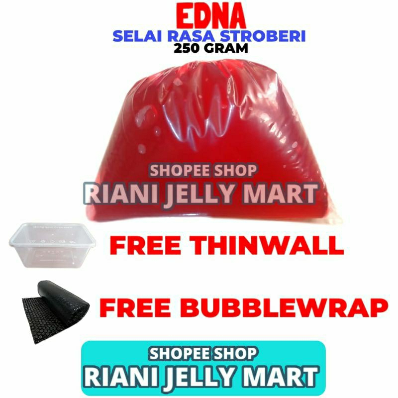

Selai Stroberi Edna 250 Gram Repack