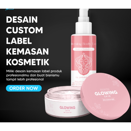 Jasa Desain Label Skincare | Desain Kemasan Kosmetik | Desain Kemasan Lulur Profesional Murah
