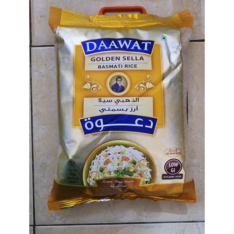 

Beras Basmati Daawat Golden Sella 5 KG
