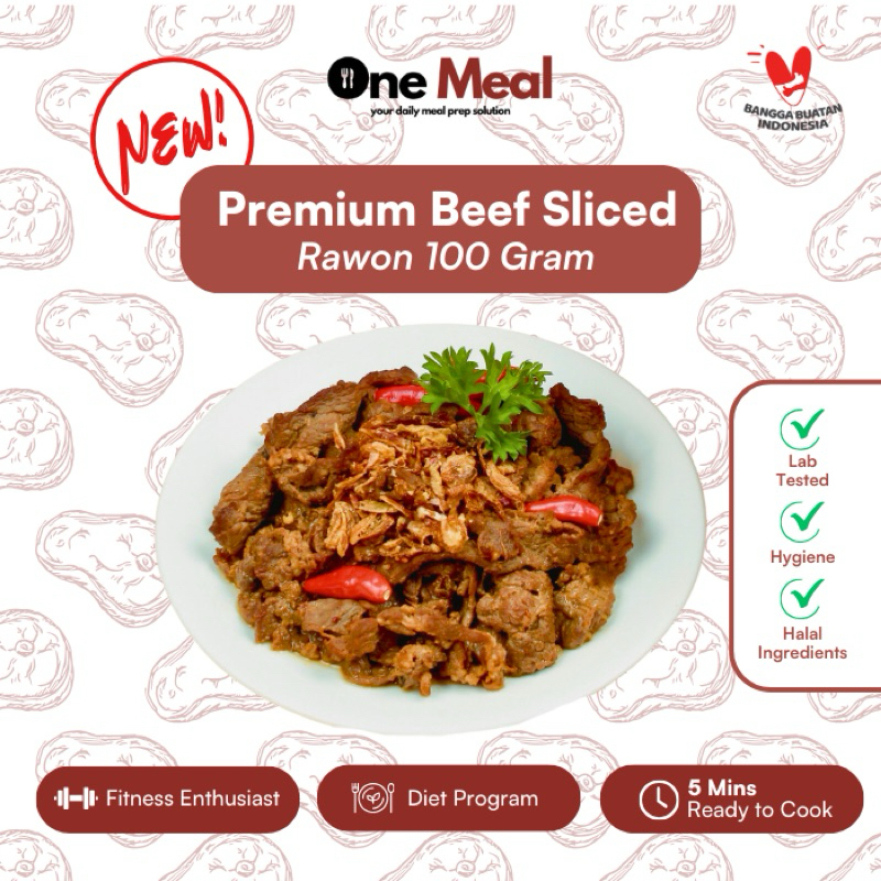 

Premium Beef Sliced Marinasi Rawon - 100 Gram - One Meal