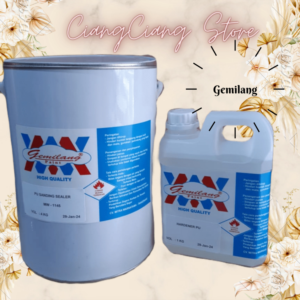 PU SANDING SEALER GEMILANG CAT KAYU 5 KG