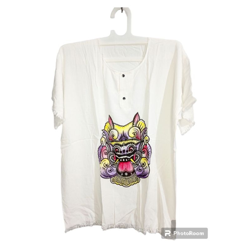 KAOS BARONG (PUTIH) JOGJA | KAOS BARONG POLOS JOGJA | KAOS BARONG RAYON JOGJA | KAOS KHAS JOGJA | KA