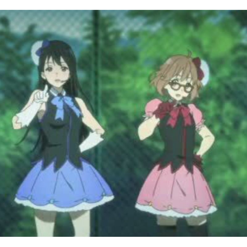 Mirai Kuriyama Idol Blue and Pink Version Costum Cosplay