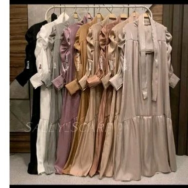 Sally scarf Emira Dress set hijab segi4 shining