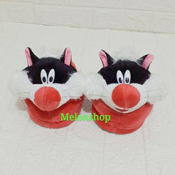 Sandal Boneka Dewasa Sandal Rumah Motif Timbul Sylvester SNI