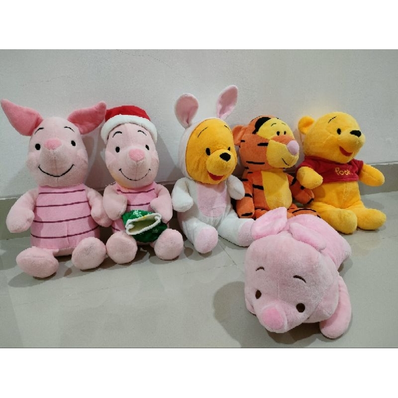 Boneka Pooh / Piglet / Tiger ORIGINAL Disney Winnie The Pooh (Uk. Besar)