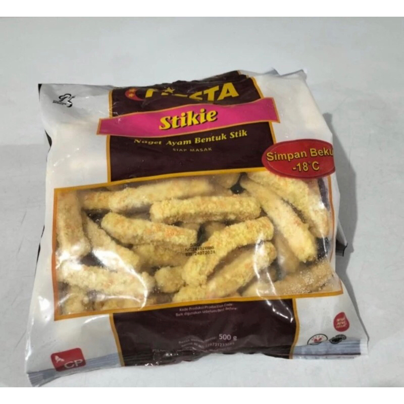 

FIESTA STIKIE NUGGET AYAM BENTUK STICK 500 GRAM