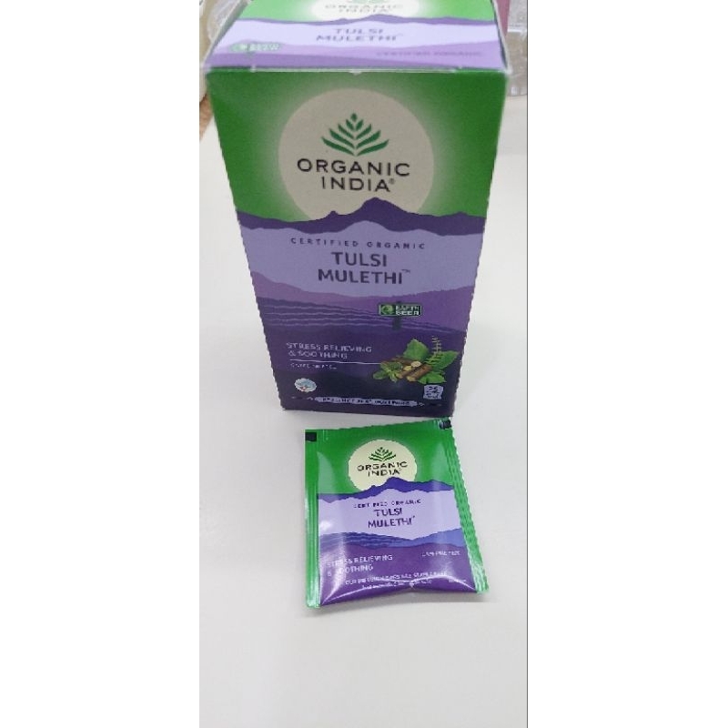 

Organic India Tulsi Mulethi Stress Relieving Tea Sachet