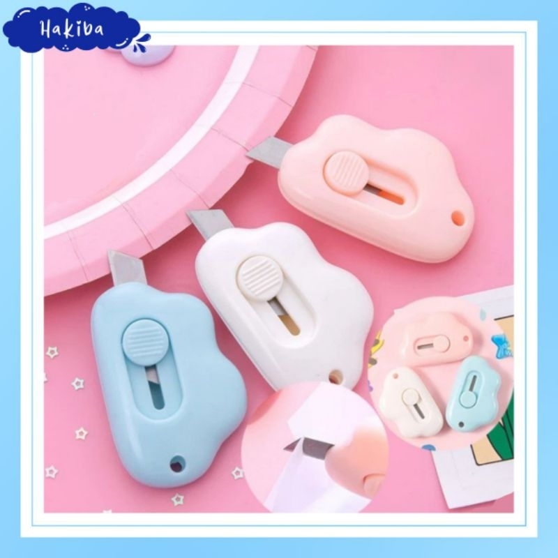 

[Hakiba Stuff] Mini Cutter Lucu Bentuk Awan/Pisau Kecil Portable
