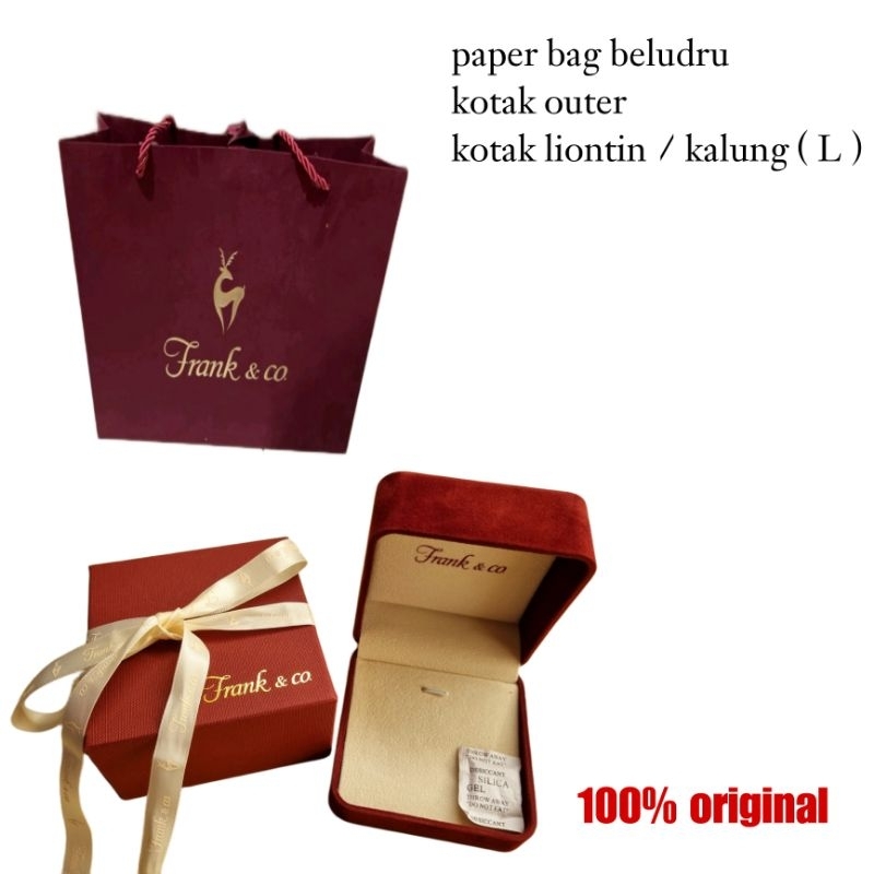 kotak kalung / liontin size L frank&co original