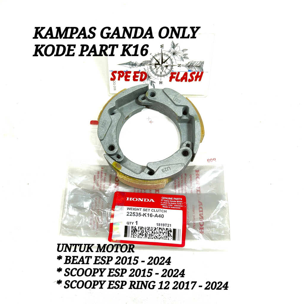 KAMPAS GANDA SCOOPY NEW RING 12 BEAT ESP VARIO 110 LED K16