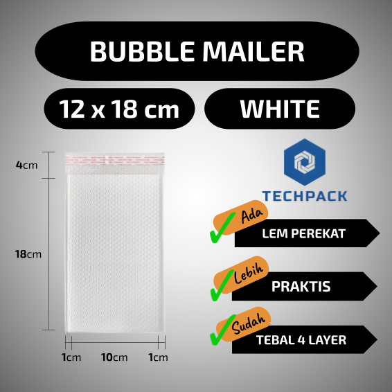 

Kantong Plastik Bubble Mailer Amplop Security Polymailer Envelope Buble Wrap Poly 12cm x 18cm 12x18 12x18cm 12 cm x 18 cm