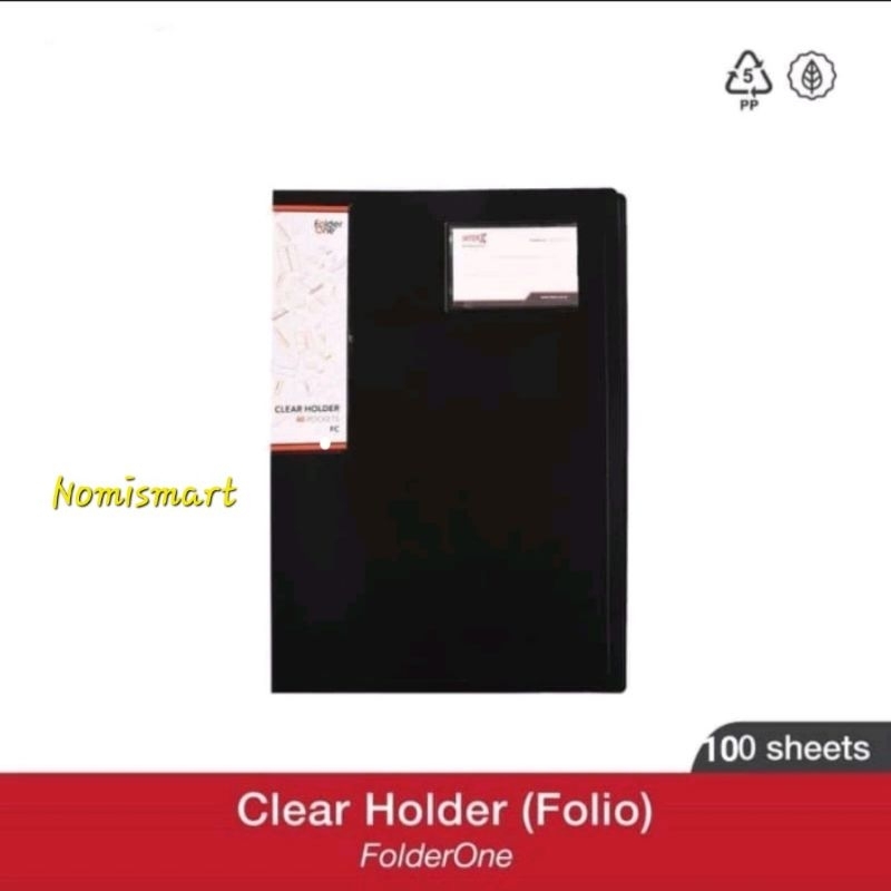 

Map Clear Holder 100 Lembar Folio Oz / InterX Folder
