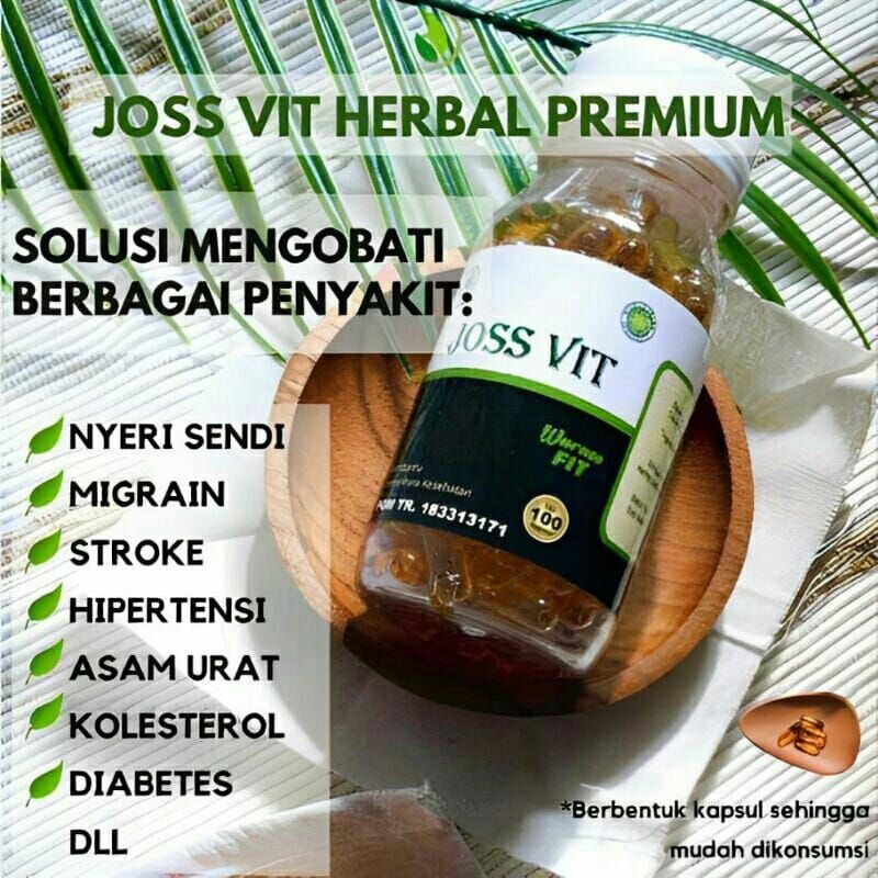 Joss Vit Original Ecer Isi 30 kapsul Harga Terjangkau tanpa lebel