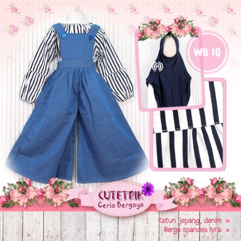 Overall Kulot Anak Denim (KODE: wb 16)
