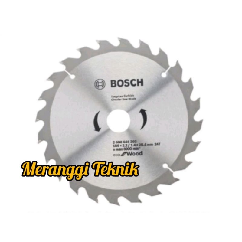id3481 Mata circular saw blade Bosch 7" 7 inchi x 24T gergaji potong kayu serkel sirkel