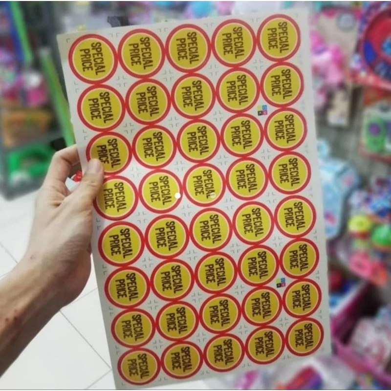 

Stiker diskon Special Price buat seller di toko - 1 lembar isi 40pcs - sticker buat pedagang