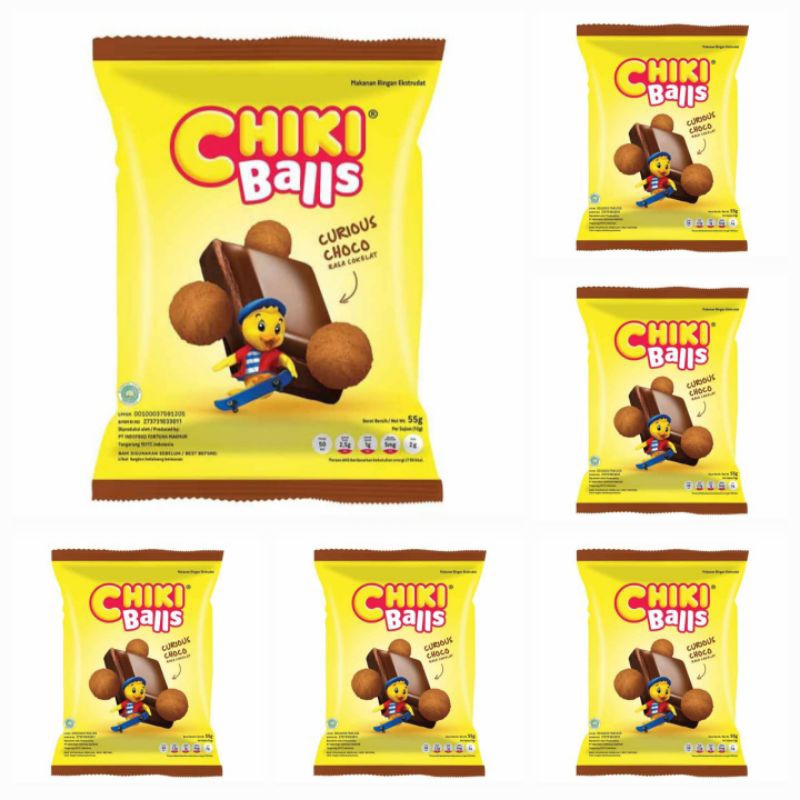 

Chiki Balls Curious Choco / Snack Bola Rasa Cokelat 55 Gr