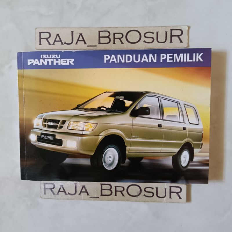 Buku panduan petunjuk pemilik Manual Book Isuzu Panther 2000-2004 ORI Original