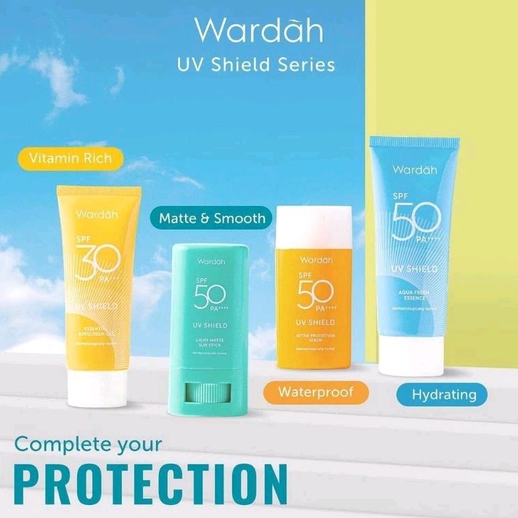 (ORIGINAL) WARDAH UV Shield Sunscreen Gel SPF 35 PA+++ - Sunscreen Wardah Lengkap All Varian - Sunbl