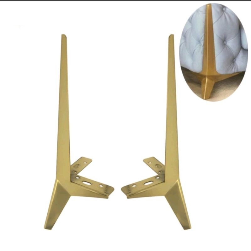 KAKI BESI GOLD EMAS - KAKI SOFA - 15CM HARGA SATUAN