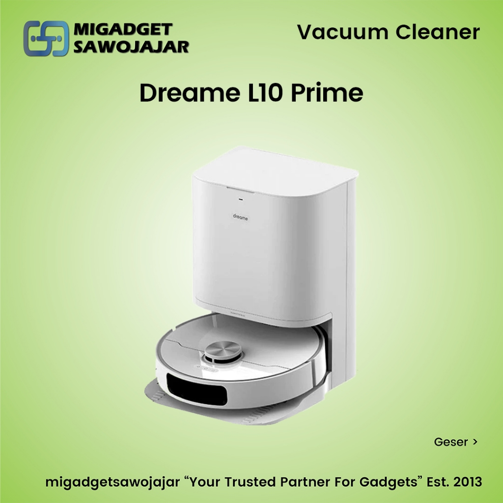 Dreame L10 Prime Robot Vacuum Cleaner Navigasi LiDAR Otomatis