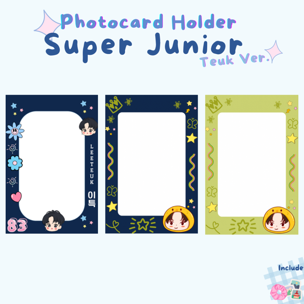 Photocard Holder Super Junior Leeteuk version / Cahol / PC Holder + Keyring + Standee
