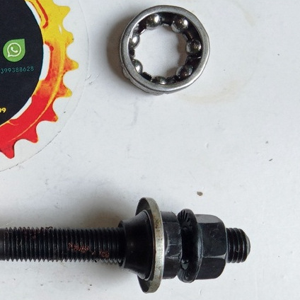 Paket as roda depan sepeda anak sepeda mini as + pelor