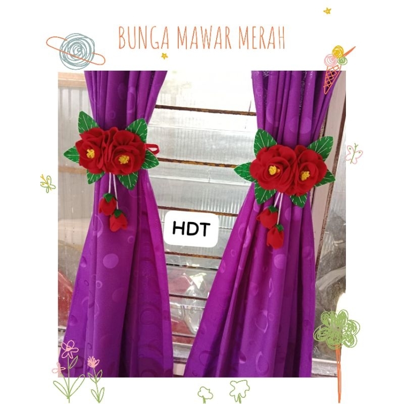 IKAT GORDEN BUNGA FLANEL/IKAT HORDEN BUNGA MAWAR