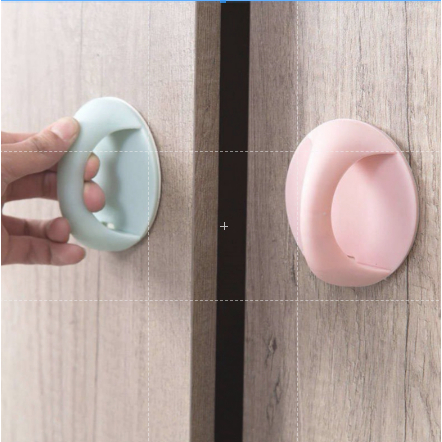 [FAFAFA] Pegangan Pintu Lemari Bulat / Pegangan Pintu Tempel