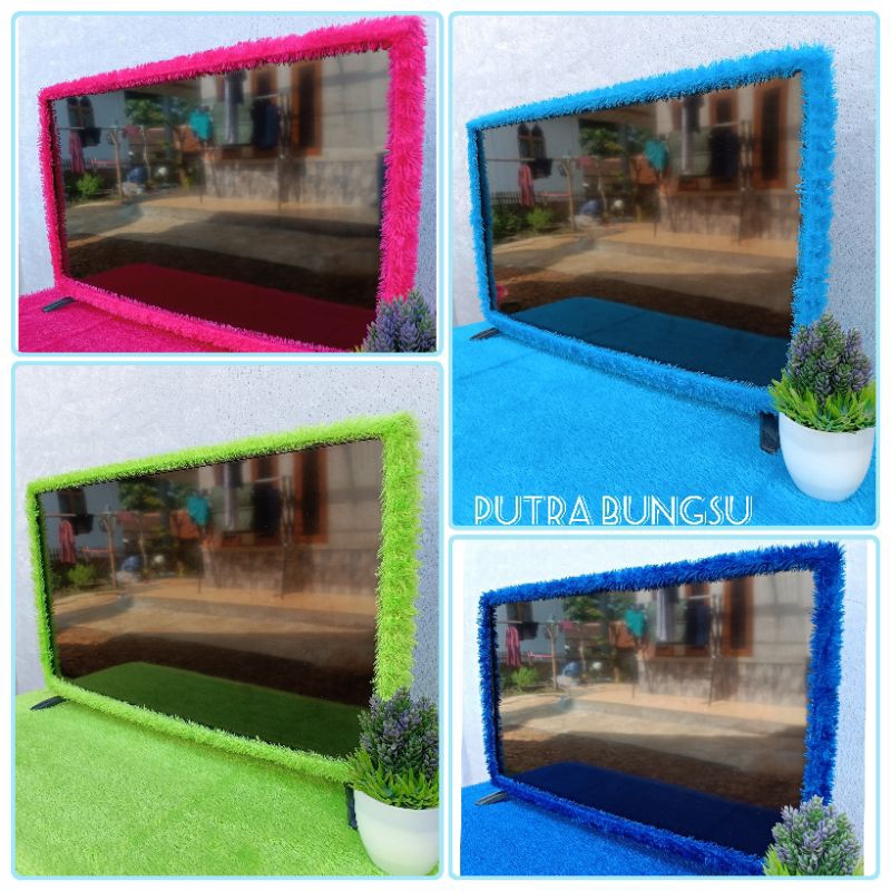 Promo Terlaris Bando Tv LED Polos 14+32 inch/Bando Tv Bulu Rasfur/Bando Tv LED/Sarung tv 32 inch