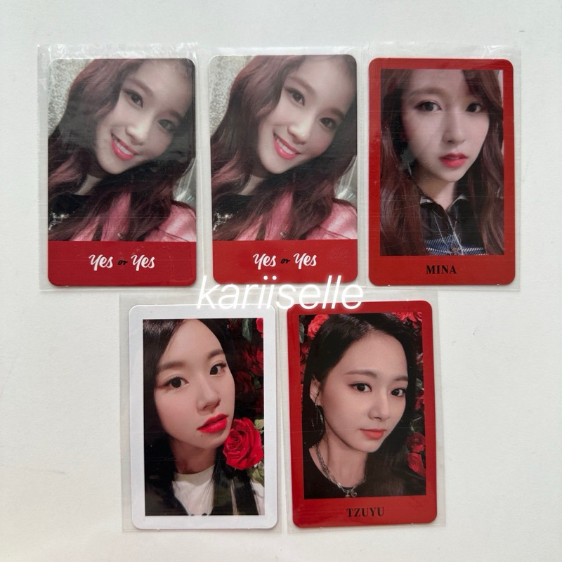 TWICE SANA MINA CHAEYOUNG TZUYU YES OR YES PHOTOCARD pc ph lfb nayeon jeongyeon momo jihyo dahyun yo