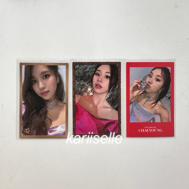 TWICE FEEL SPECIAL ALBUM PHOTOCARD pc fs sign gold silver flower bunga sana diamond mina chaeyoung b
