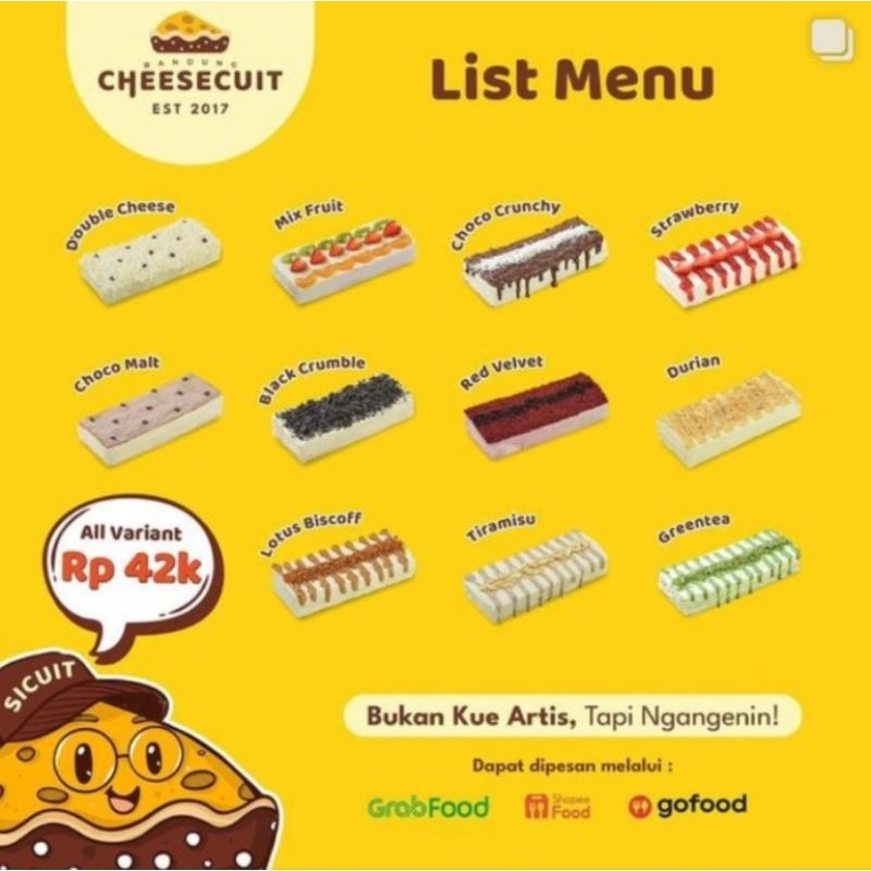 

Jastip Cheese Cuit Bandung