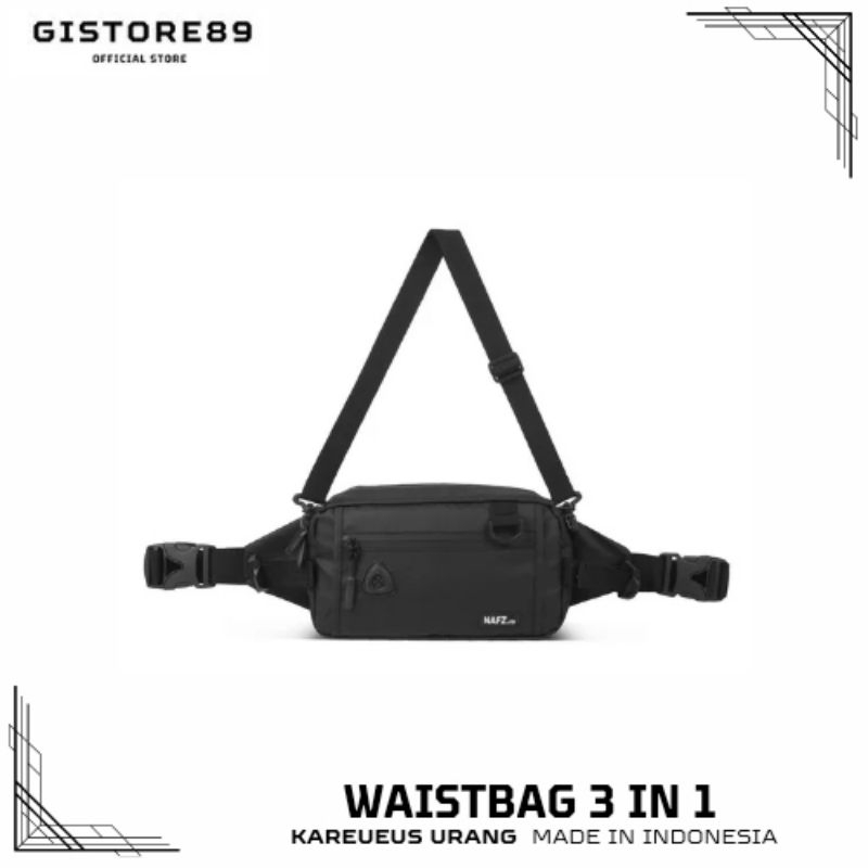Tas Selempang Pria Hades Waist bag Pria Crossbody Chest Bag Waterproof