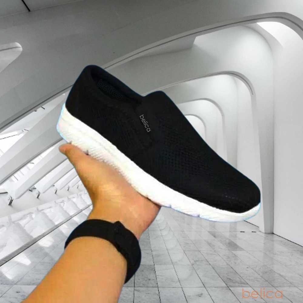 Sepatu Tanpa Tali Blush Slop Sneakers Pria&Wanita Untuk Lari dan Olahraga Santai Gaya Retro warna hi