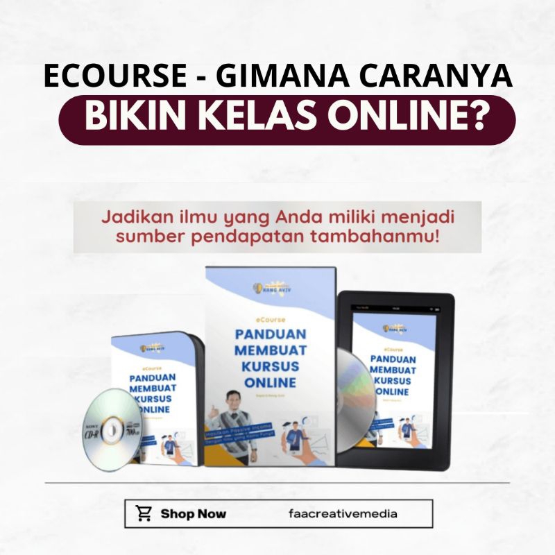 ECOURSE PANDUAN  MEMBUAT KURSUS ONLINE (MKO) - CARA DAPAT UANG DARI NGAJAR