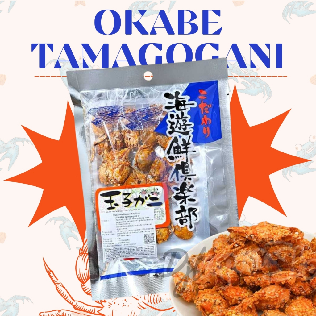 

Okabe Tamagogani Snack Kepiting 40gr 1 Pcs