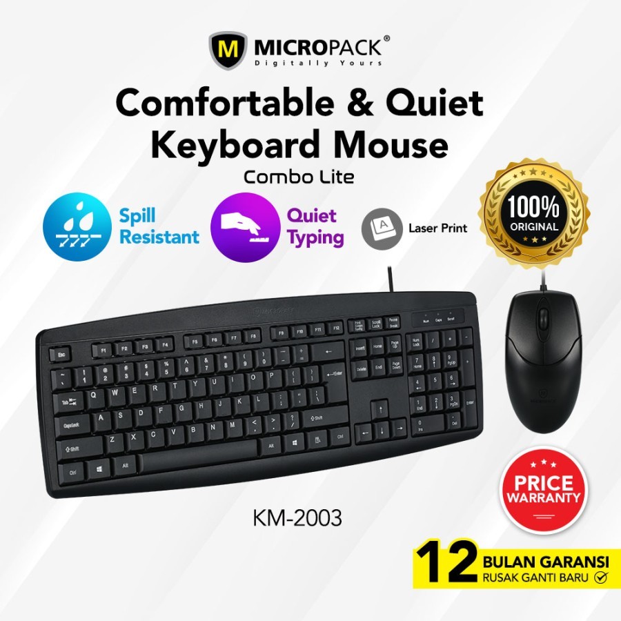Keyboard Mouse Combo USB KM2003 Micropack