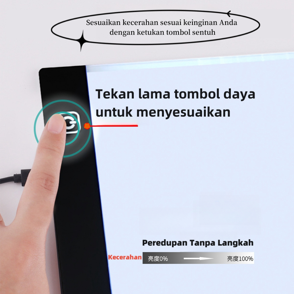 

Ndevansss - A3/A4 Led Drawing Tracing Board - Papan Jiplak Gambar Anak Ultra Slim Copy Board