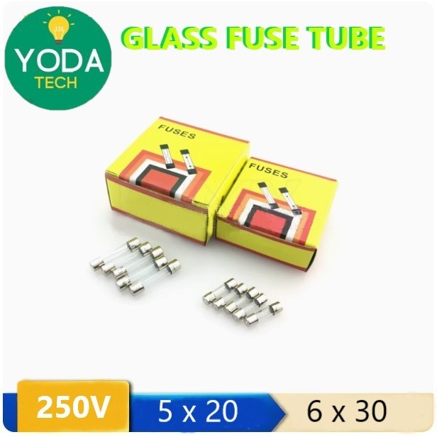 Glass Fuse Tube 250V 6x30mm (8501)