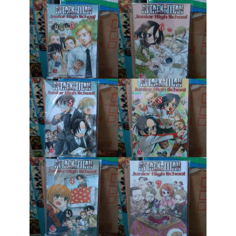 Komik attack on Titan junior high school 3,4,5,6,7,8 / komik attack on Titan junior high school vol 