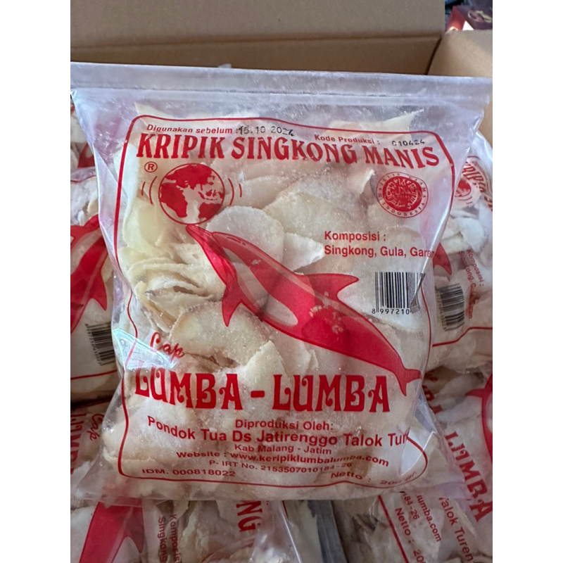 

Kripik Singkong Manis Lumba Lumba