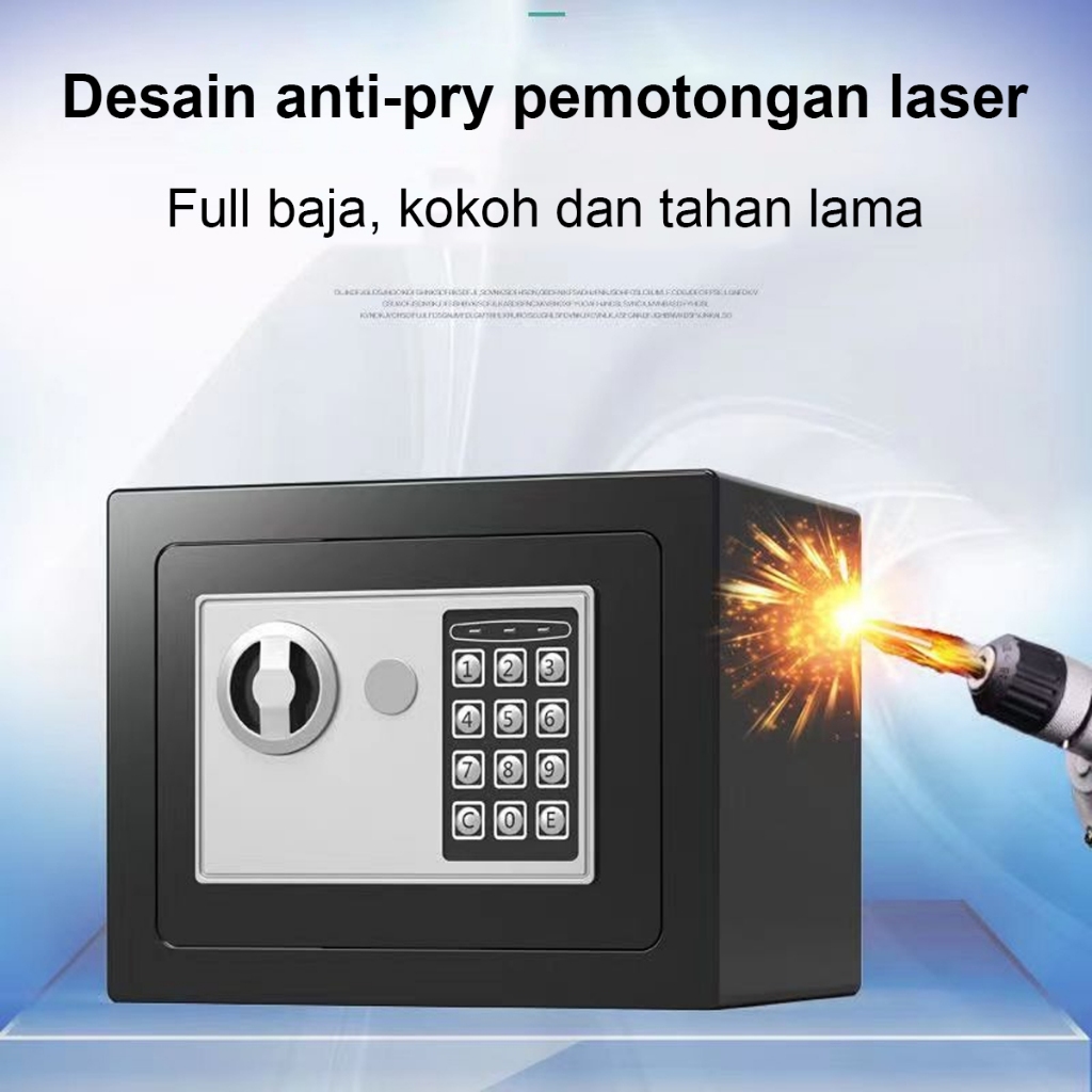 Cod E.Home Brankas Mini Brankas Uang Brankas Besi Brankas Tahan Api Kualitas Terbaik Password Kode