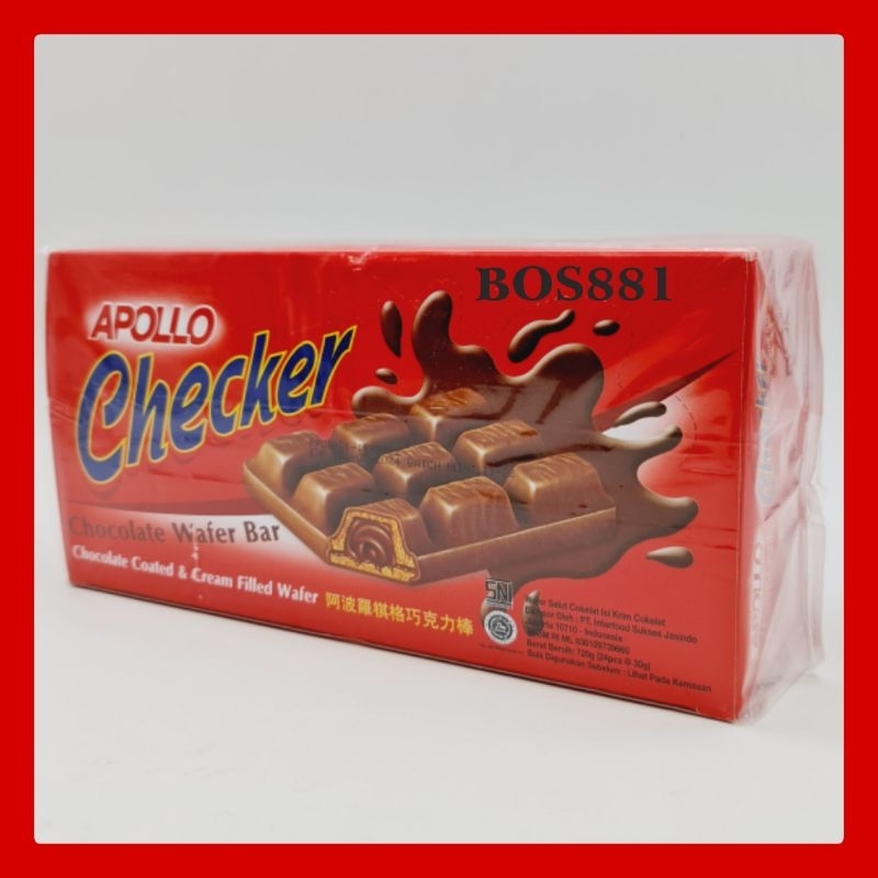 

Apollo Chocolate Wafer Bar 720g isi 24pcs