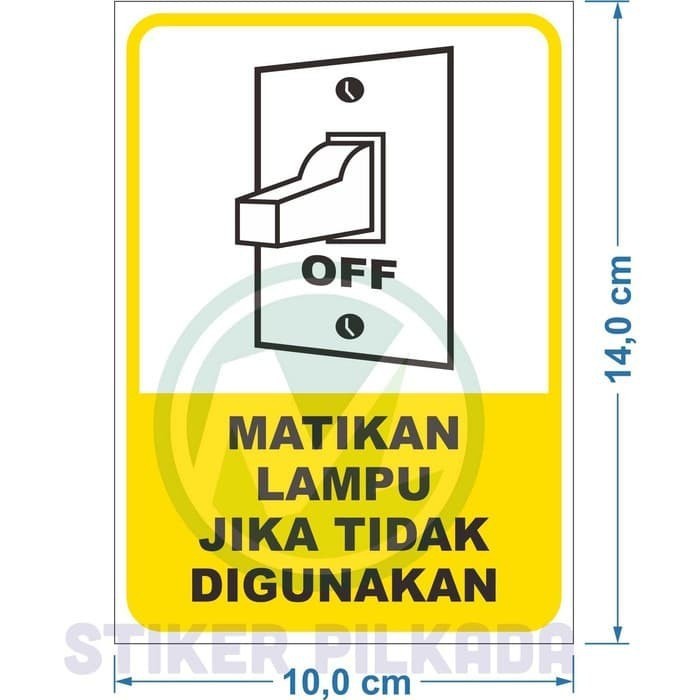 

STIKER VINYL HEMAT ENERGY MATIKAN LAMPU 10X14